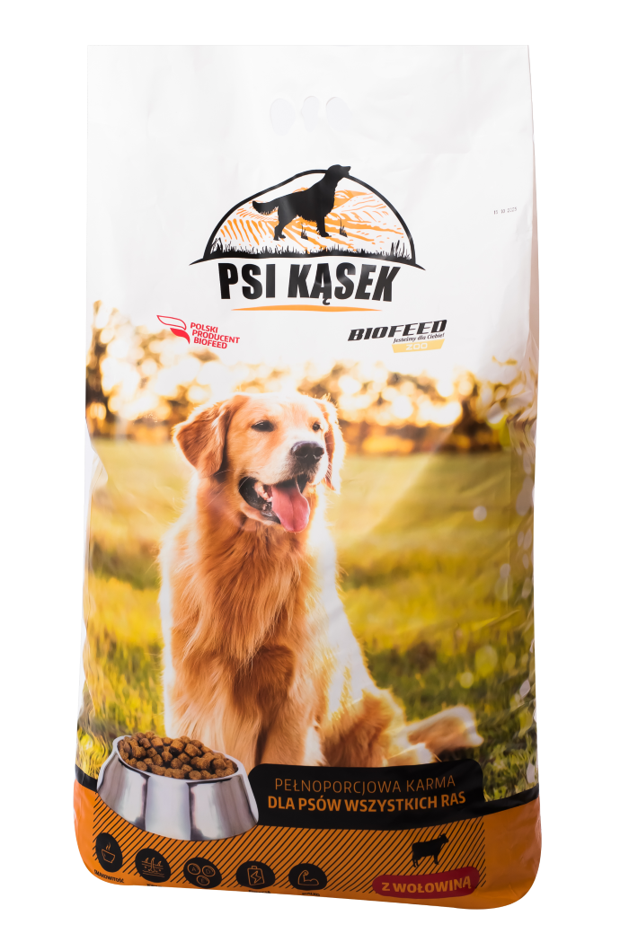 Сухий корм BIOFEED PSI KĄSEK, для всіх порід собак, з яловичиною, 10кг